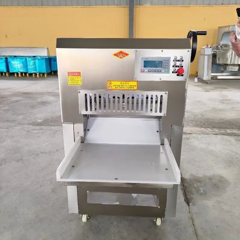 220V new chicken beef pork slicer meat cutter frozen meat roll slicer kitchen restaurant farm