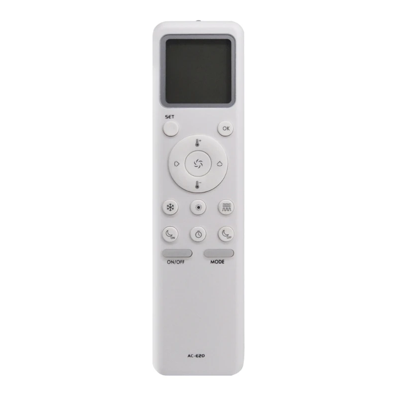 QX2B Stylish Remote Control AC-E20 for Air Conditioners Temperature Adjustment Repair