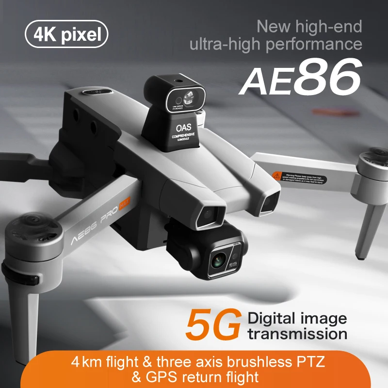 New AE86 drone 8k high-definition aerial photography, 4km long endurance, 5G digital image transmission and obstacle avoidance i