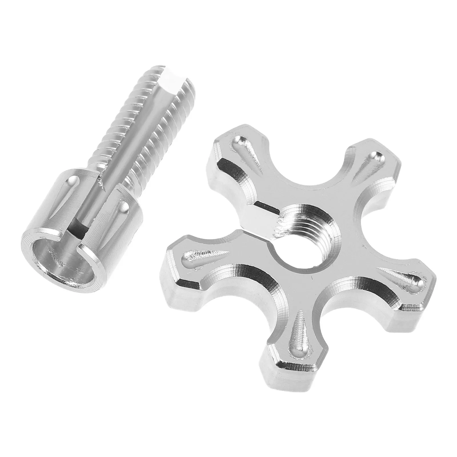 Motorcycle Clutch Adjustment Screw Slotted Aluminum Alloy Silver Precise Tuning Cable Tension Adjuster Universal Bike Part view 6