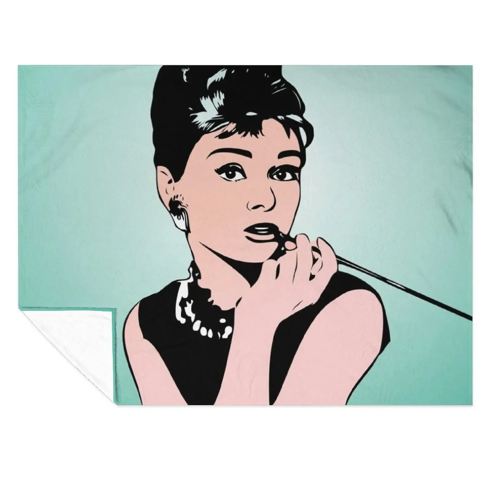 

Audrey Hepburn | Pop Art Throw Blanket Beautifuls Furry Soft Beds Thermal Blankets