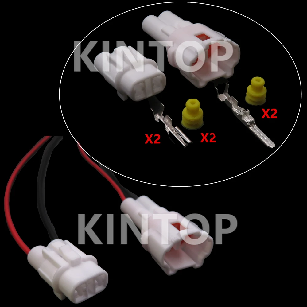 

1 Set 2 Pins 6187-2311 Car Male Female Docking Connector For Honda 6180-2321 Automobile Wire Harness Waterproof Socket Starter