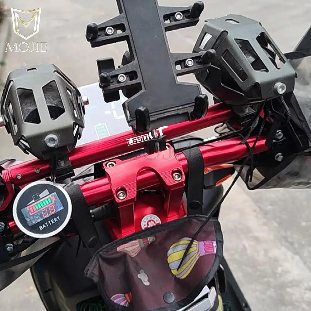 Motorcycle Mirror Adapters For BMW C650GT 2012-2020 2021 2022 Extender Handlebar Balance Bar Headlamp Bracket GPS Phone Holder
