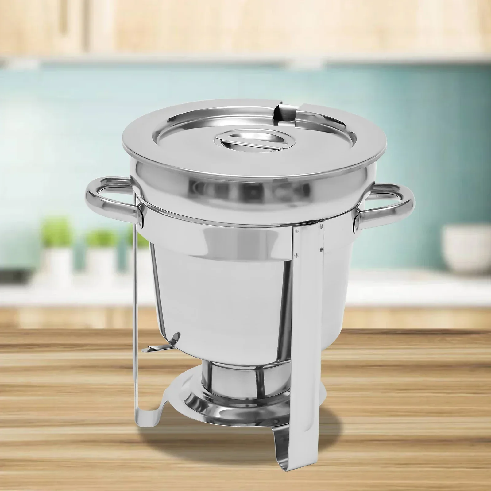 

Stainless Steel 7L Soup Heater Soup Pot Catering Supplies Food Warmer - Buffet Heating Set - Food Warmer for Parties