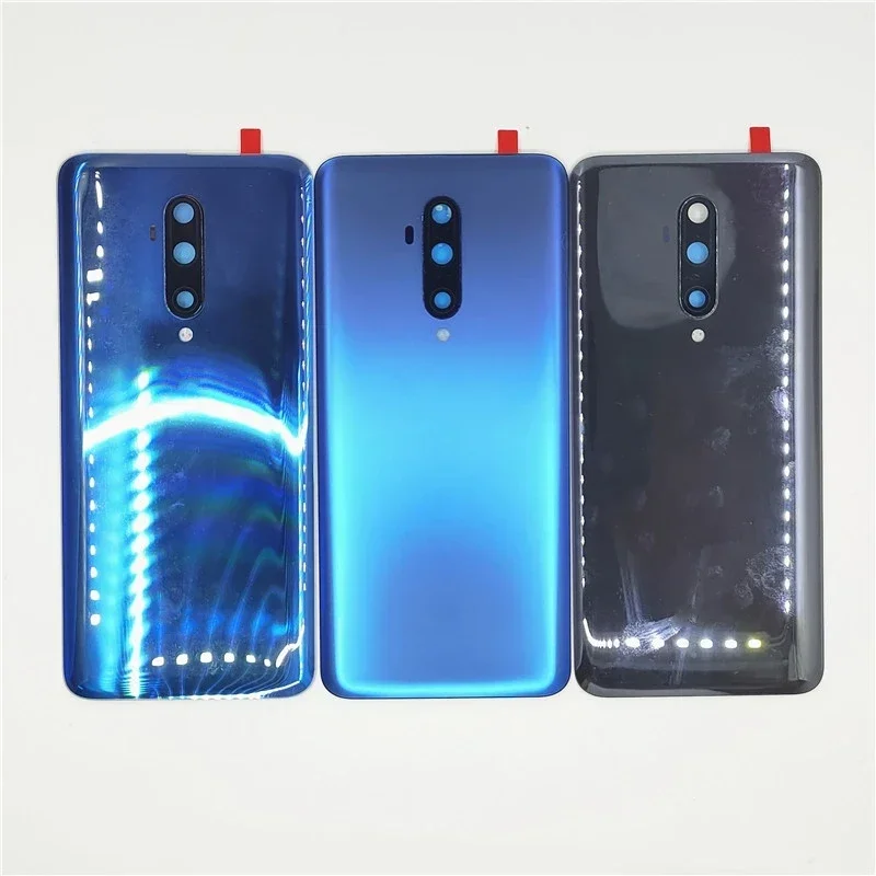 

Glass Back Lid For OnePlus 7T Pro backshell Cover Rear Housing Shell Panel Case With Camera Lens Adhesive Sticker