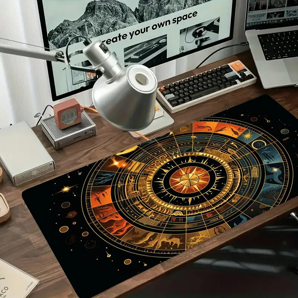 Vintage Astrology Constellation Star Map Graphic table mat laptop office desktop large size keyboard accessories mousepad