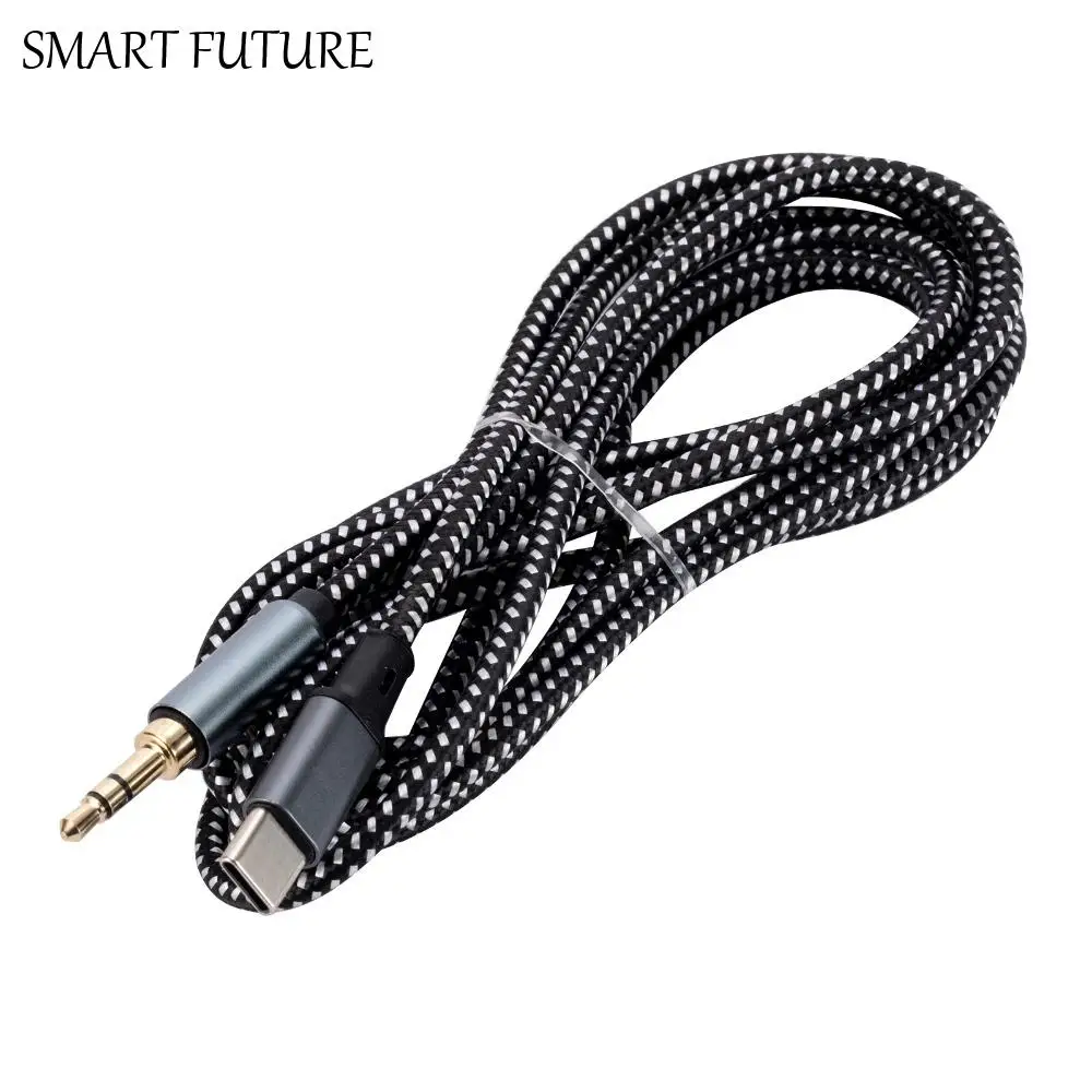 

3.5mm Male/female Type-C To 3.5mm Jack Converter Audio Line Aux Type-C Headphone Adapter Cable Braided Converter