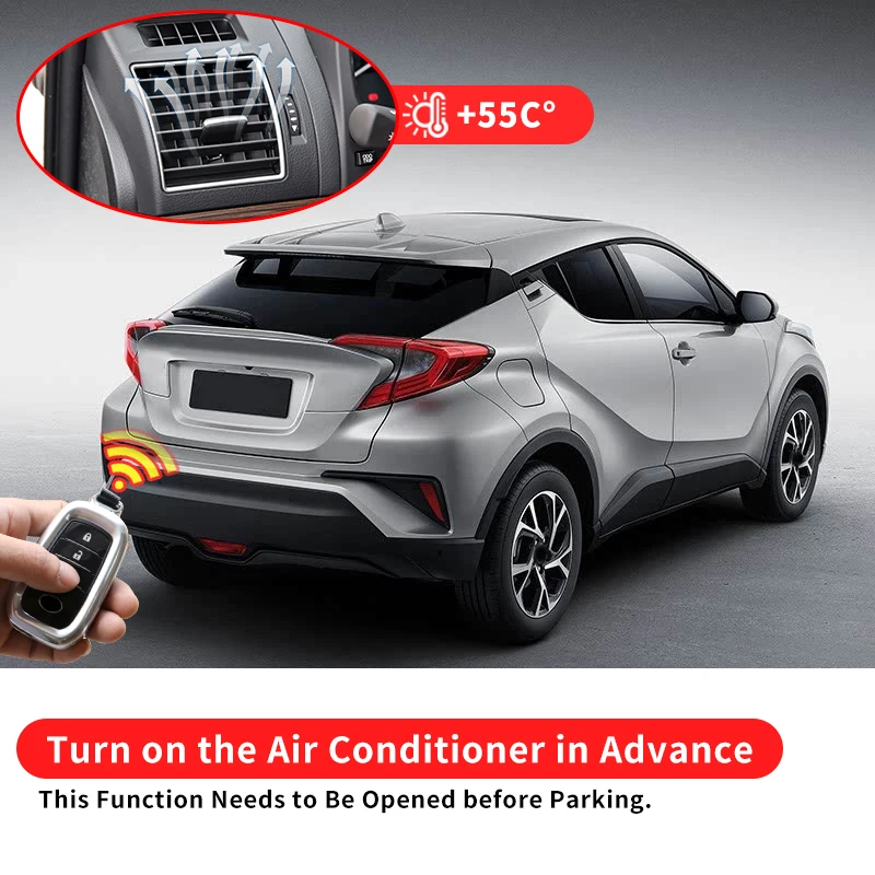 Untuk Toyota Highlander Hybrid, Starter Kunci Jarak Jauh C-HR, Aksesori Yang Ditingkatkan, Body Kit Pembuangan Panas Jarak Jauh 2014 2018 2022 2023