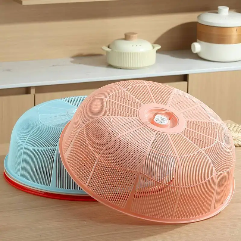 Large Rectangular Plastic Cover for Food Kitchen Table Cover round Dining Table Dustproof Cover Home Use Cartoon Style from C...