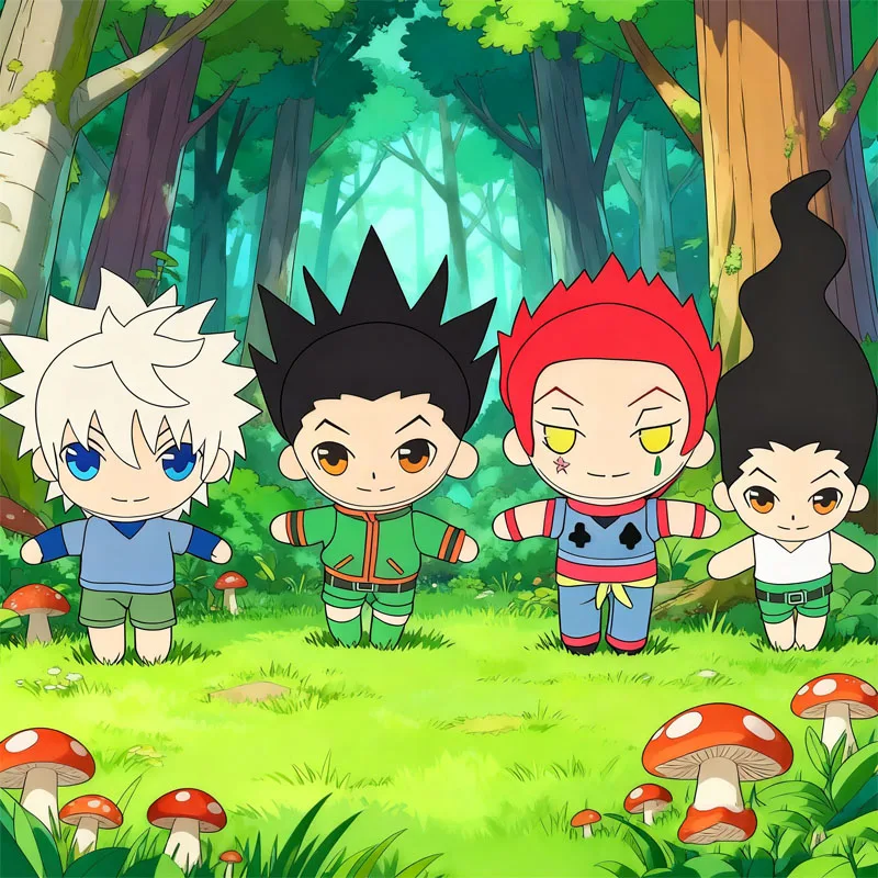 

20 см аниме Hunter X Hunter плюшевая игрушка Hisoka Killua Zoldyck Gon милая мягкая кукла украшение комнаты диван подушка детский подарок