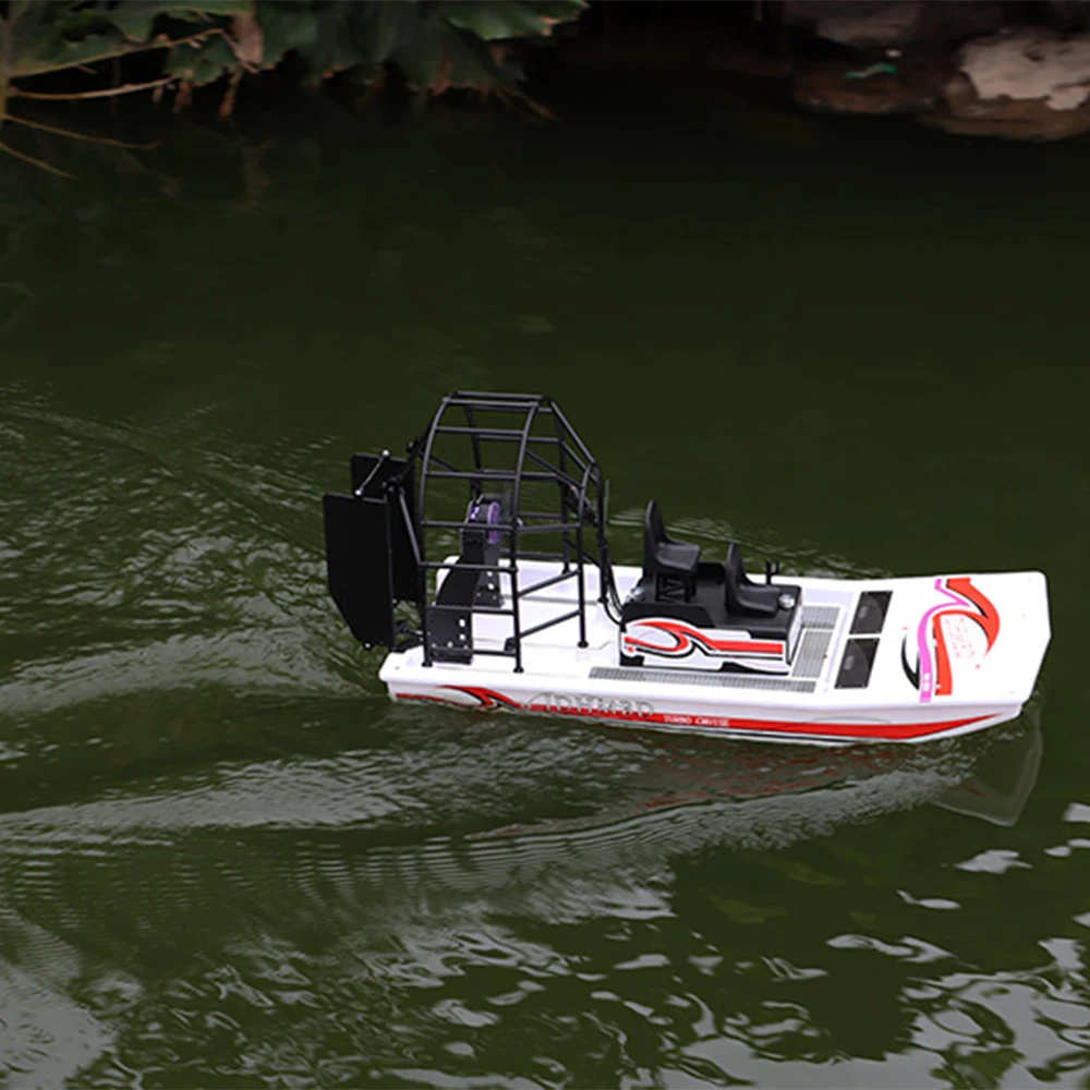 JDHMBD RTF KIT Palude ad alta velocità Dawg Barca Grande vendita Turbo Cruise RC Barca a vento senza spazzole ad alta velocità Telecomando Due canali