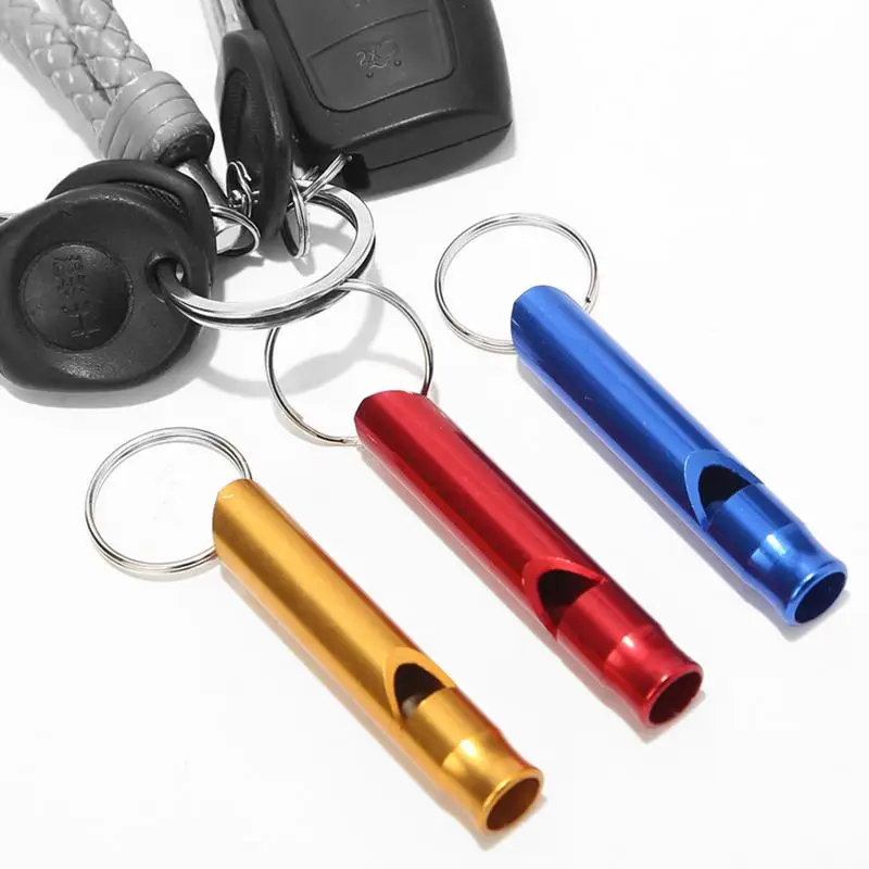 Aluminum Alloy Whistle Keychain Outdoor Survival Camping Emergency Sports Safety Whistle Outdoor Tool Training Whistle