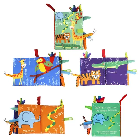 नई 3D विज़ुअल टेल क्लॉथ बुक, बेबी टियर रेसिस्टेंट, बाइटेबल कॉग्निटिव टूल, इंटरएक्टिव पैरेंट-चाइल्ड फन टॉडलर्स एनलाइटन टॉयज़ 10 best sales चमत्कारी शिशु - №8