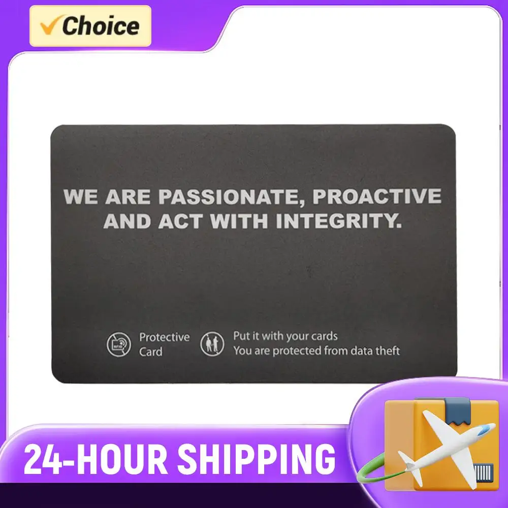5Pcs RFID Blocking Card One Card Protects Entire Wallet RFID Card Blocker Portable Credit Card Protector for Passport Case Purse
