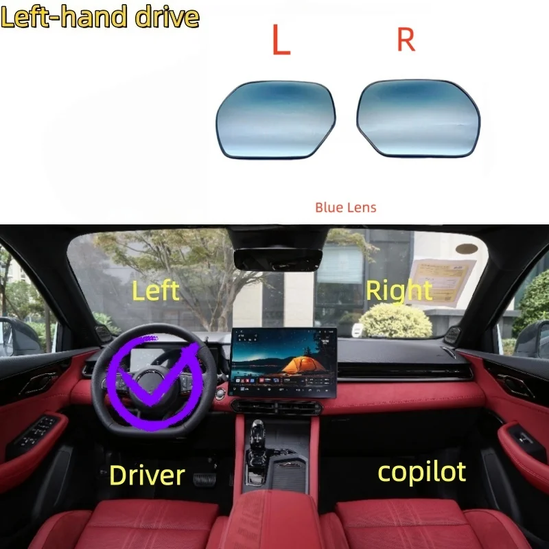 

Зеркало заднего вида для Honda Odyssey 2009 года, синее, левое/правое, артикулы 76253-SLG-H11, 76203-SLG-H11