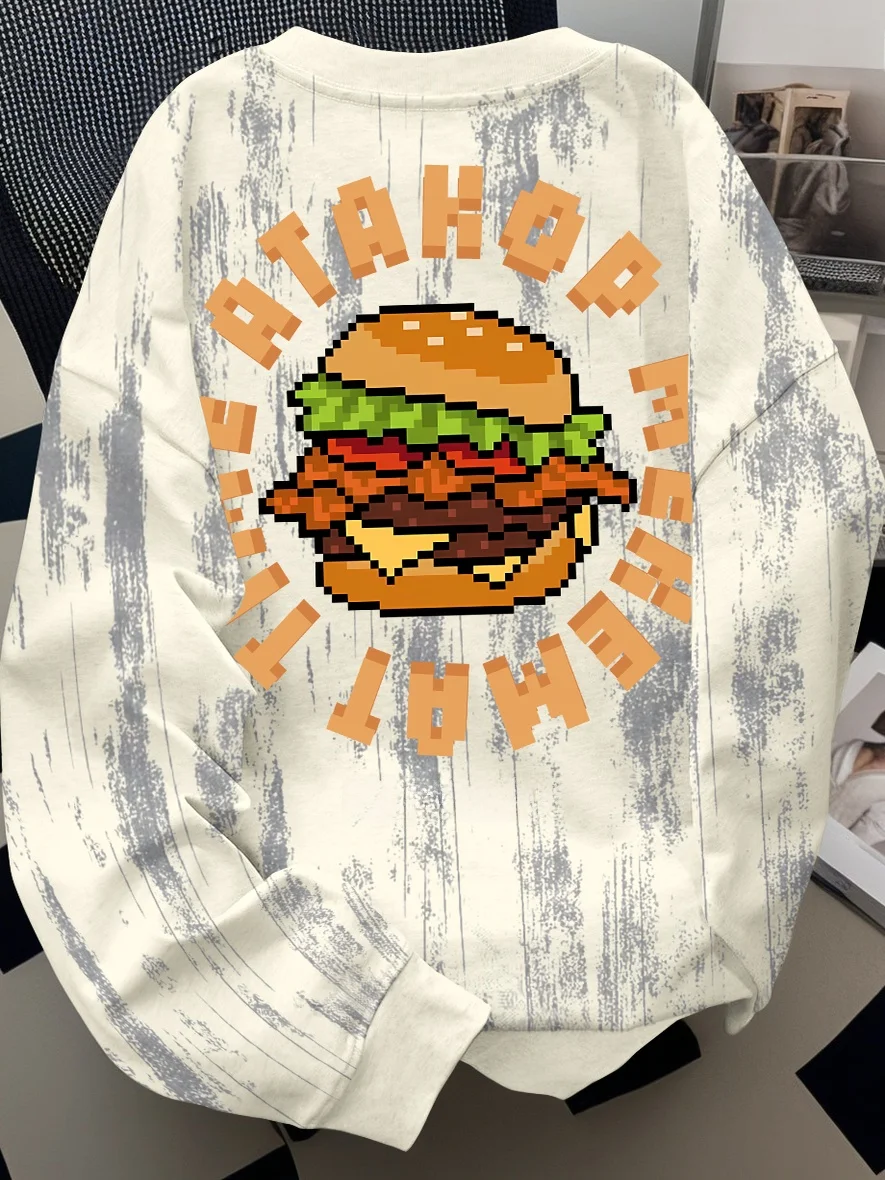 

Faionable Tie Dye round Ne Sweatirt ex Осень Зима 2) Матч Брендовая аутлетная этикетка Удаленная одежда Этнический сле