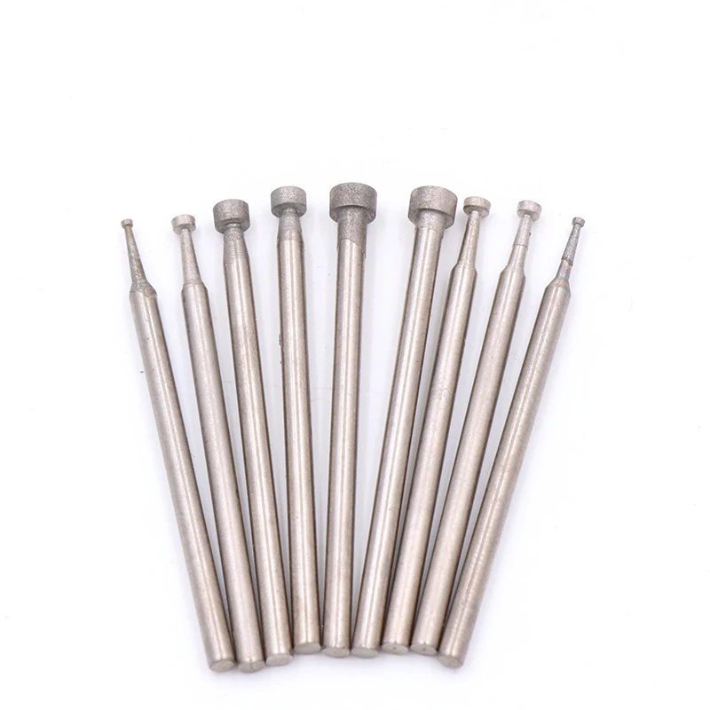 1200 حصى الماس رأس مطحنة 2.35 مللي متر عرقوب تمديد اليشم طحن بت حجر تقشير تلميع نقاط نحت دريمل أداة دوارة #6