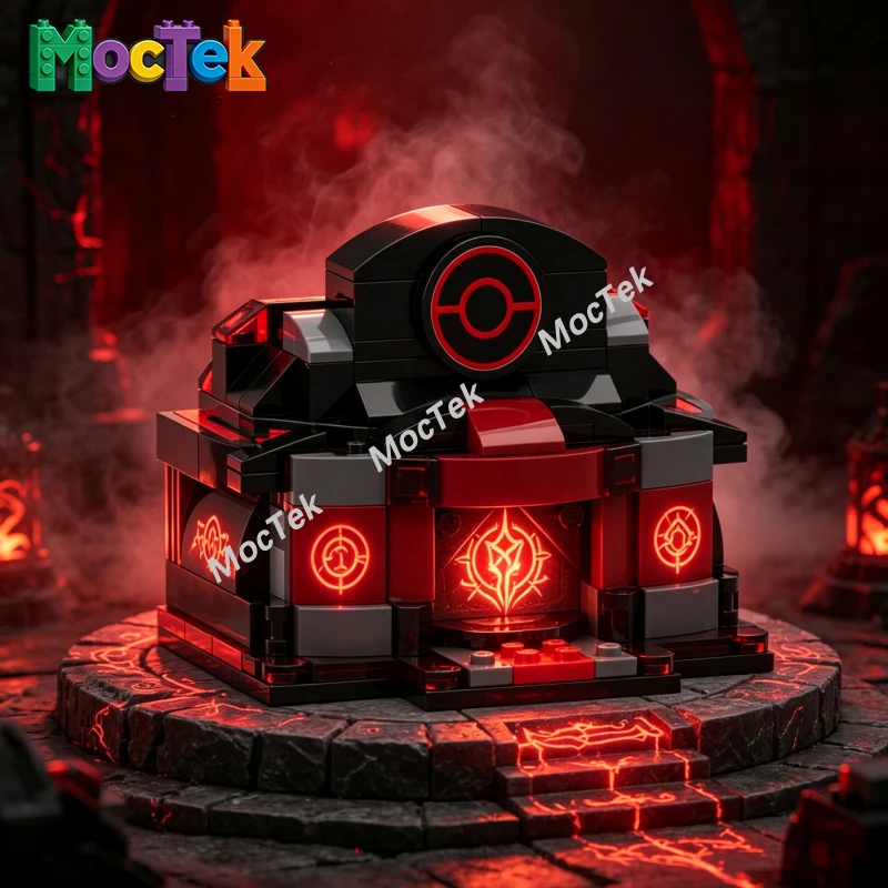 

Dark Style Center MOC Building Blocks, Fantasy Town Healing Station Model for Collection