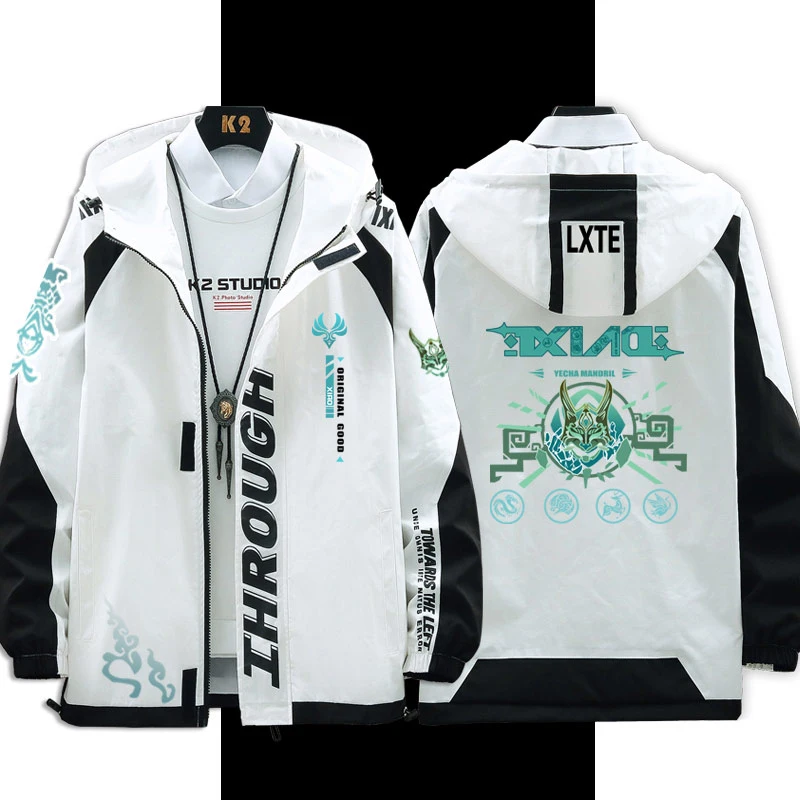 Genshin Impact Cosplay Costume Xiao Long sleeve Fashion jacket coat Game Zhongli Clothes Unisex Hoodie Zipper Hooded Sweatshirt