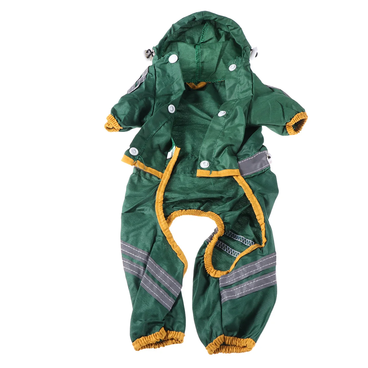 

Small Dog Raincoat Waterproof Reflective Pet Slicker For Medium Dogs Dark Green Size S Dog Rain Jacket Pet Rain Coat