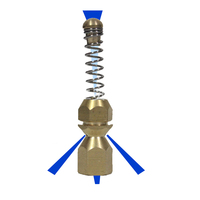 High Pressure Hose Nozzle Sewer Nozzle Sewer Piping Cleaning Pressure Washer Hose Pipe Cleaner Adapter Opens Clogging of Sewage