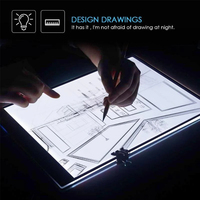 A3/A4/A5 Three Level Dimmable Led Light Pad Drawing Board Pad Tracing Light Box Eye Protection Easier for Diamond Painting