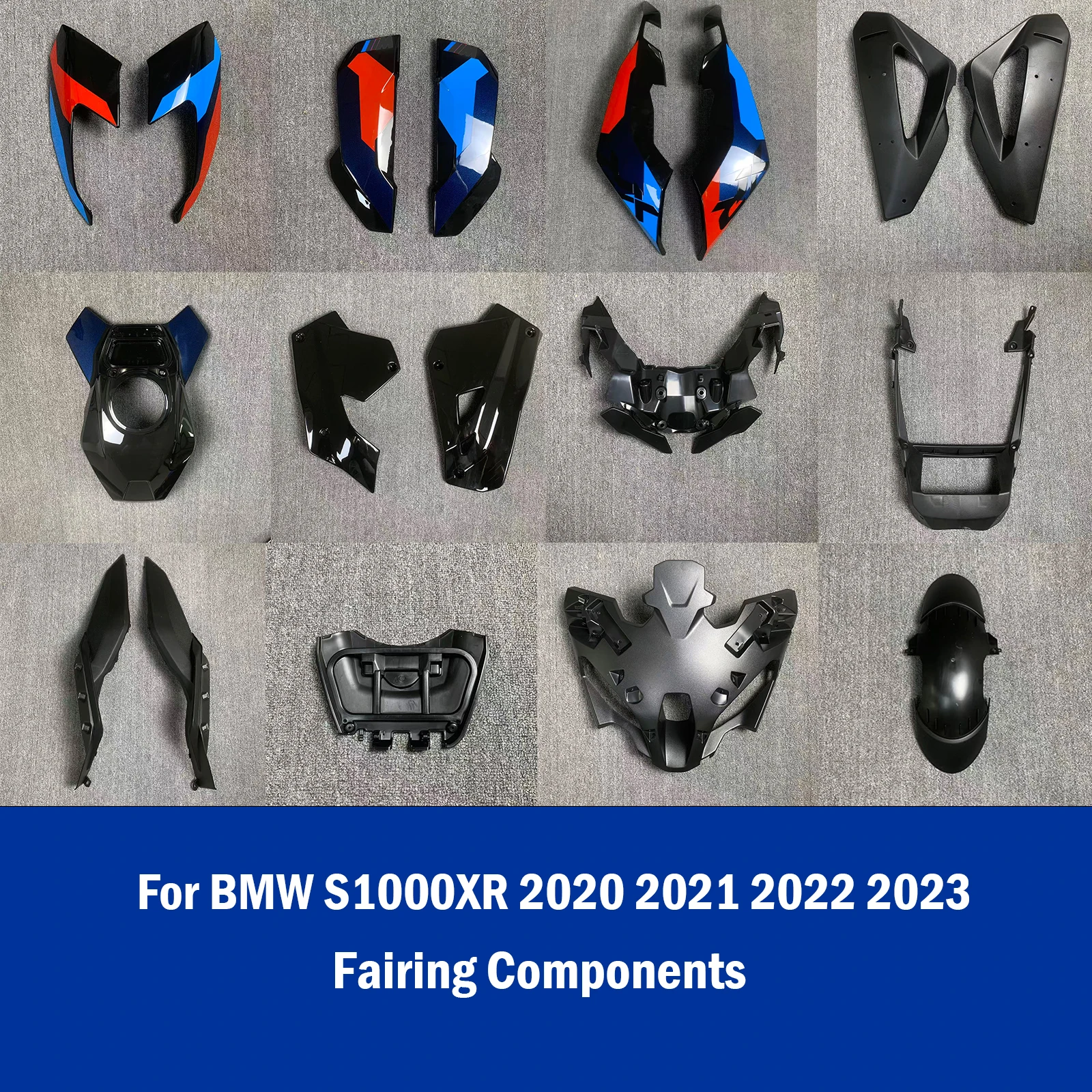 Kit Carene Moto S1000XR per BMW S1000XR 2020-2023, Set Completo di Accessori in Plastica per Decorazione e Protezione, Scocca a Iniezione