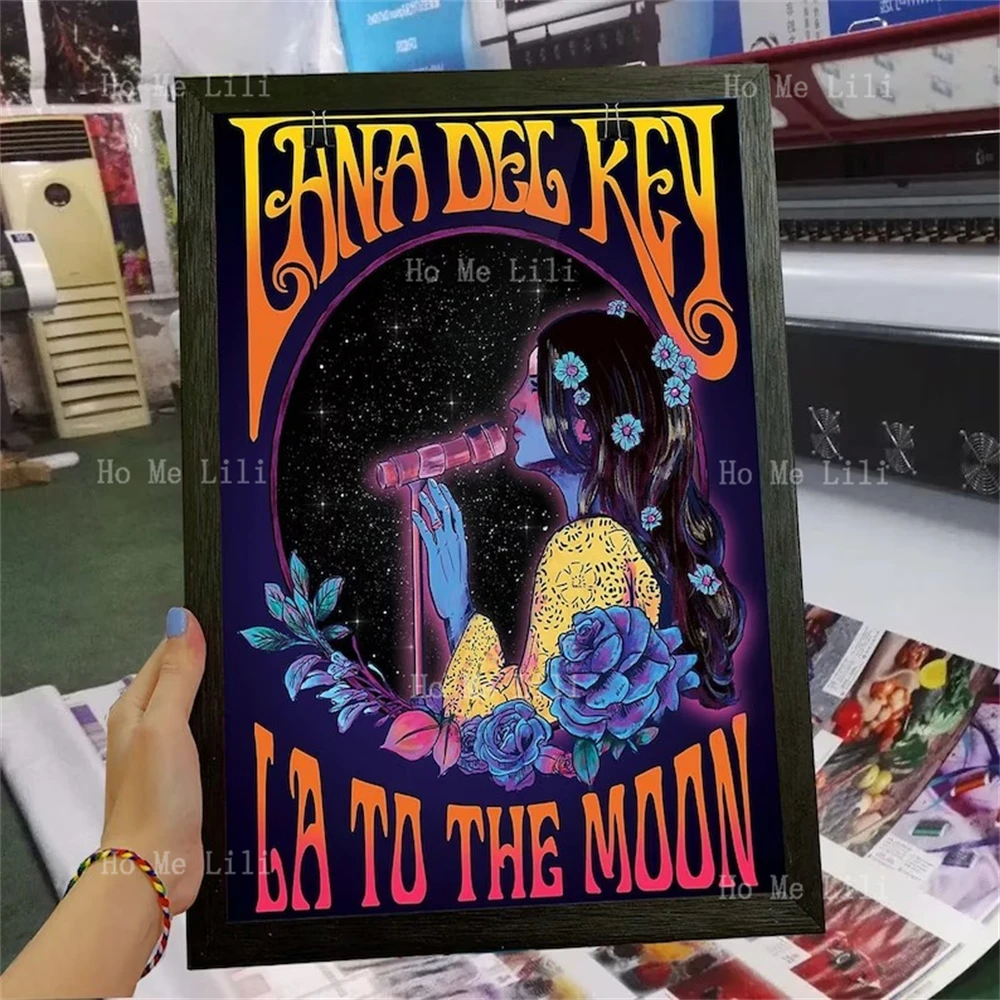 Lana Del Rey La To The Moon Tour 2020 Poster Wall Decoration Oil Painting