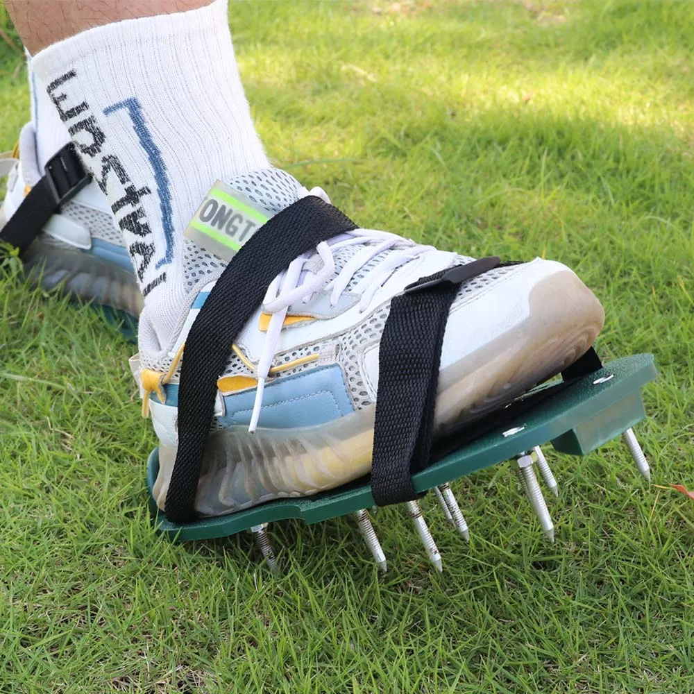 

Landscaping Grassland Lawn Loosening Soil Planting Grass Inflatable Nail Shoes Construction Nail Shoes Durable Galvanized Iron N