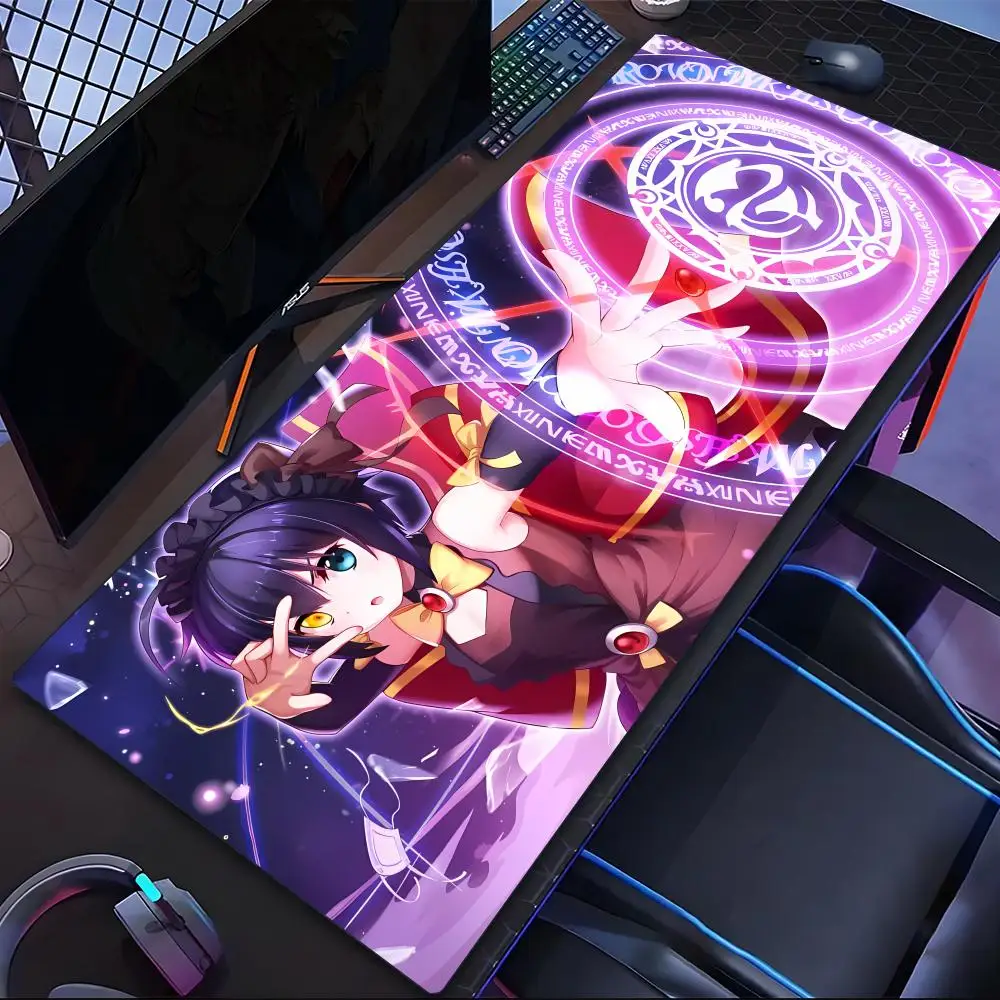 

Коврик для мыши Takanashi Rikka, коврик для планшета, ноутбука, xl, настольный коврик для мыши, милый коврик для мыши с HD-печатью, игровой коврик для клавиатуры, csgo Player, 90x40 см