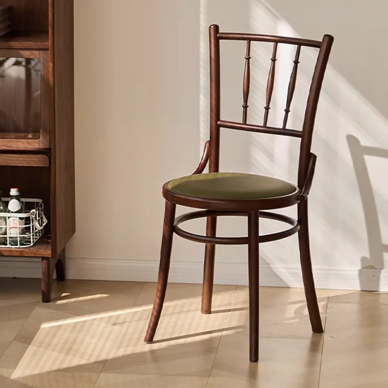 

Harajuku лесной древний обеденный стул из цельного дерева для дома, Интернета, знаменитостей, кофейни, стул со спинкой, ретро ностальгический настольный стул