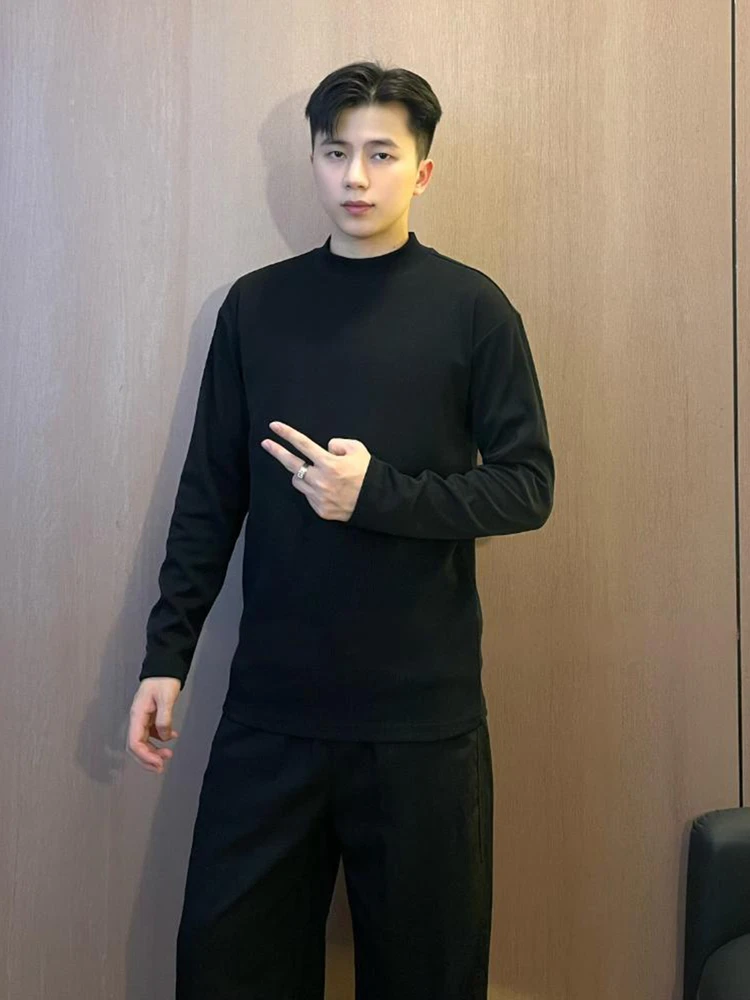 

Bla Long Sve round Ne Sweatirt Men's Sle Lightweight Fce Base irt American Sle Heavyweight T-irt Cleanfit