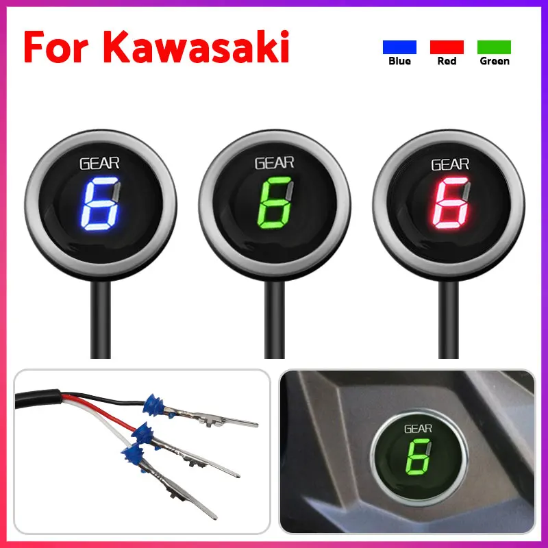 Gear Indicator For Kawasaki Round Shape Versys 650 1000 2012 2013 2014 2015 2016 2017 1-6 Level Gear Display Plug & Play