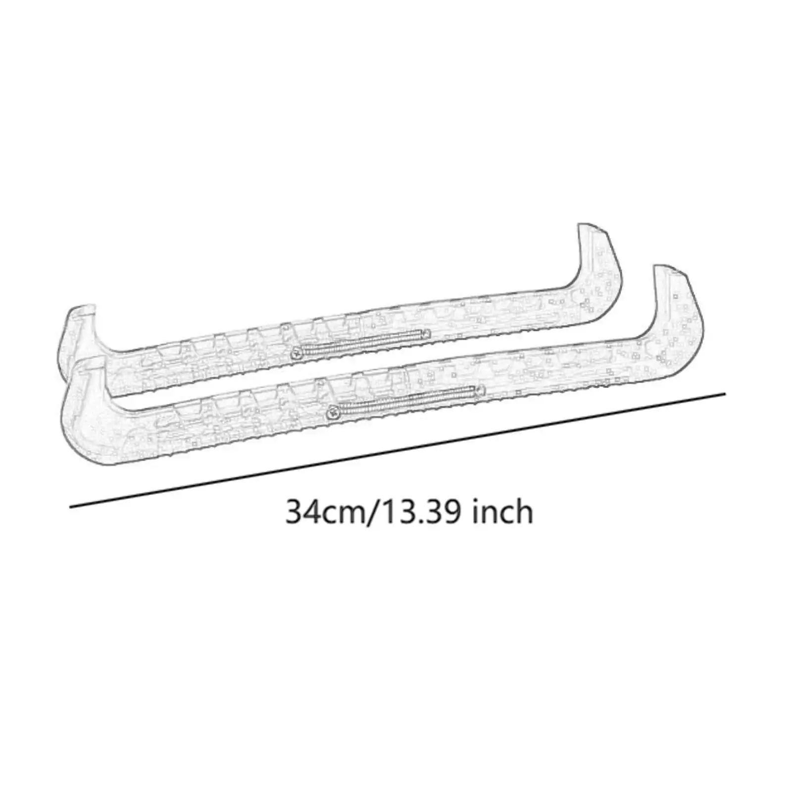 قطعتان من أغطية حماية التزلج على الجليد لرياضات الهوكي على الجليد