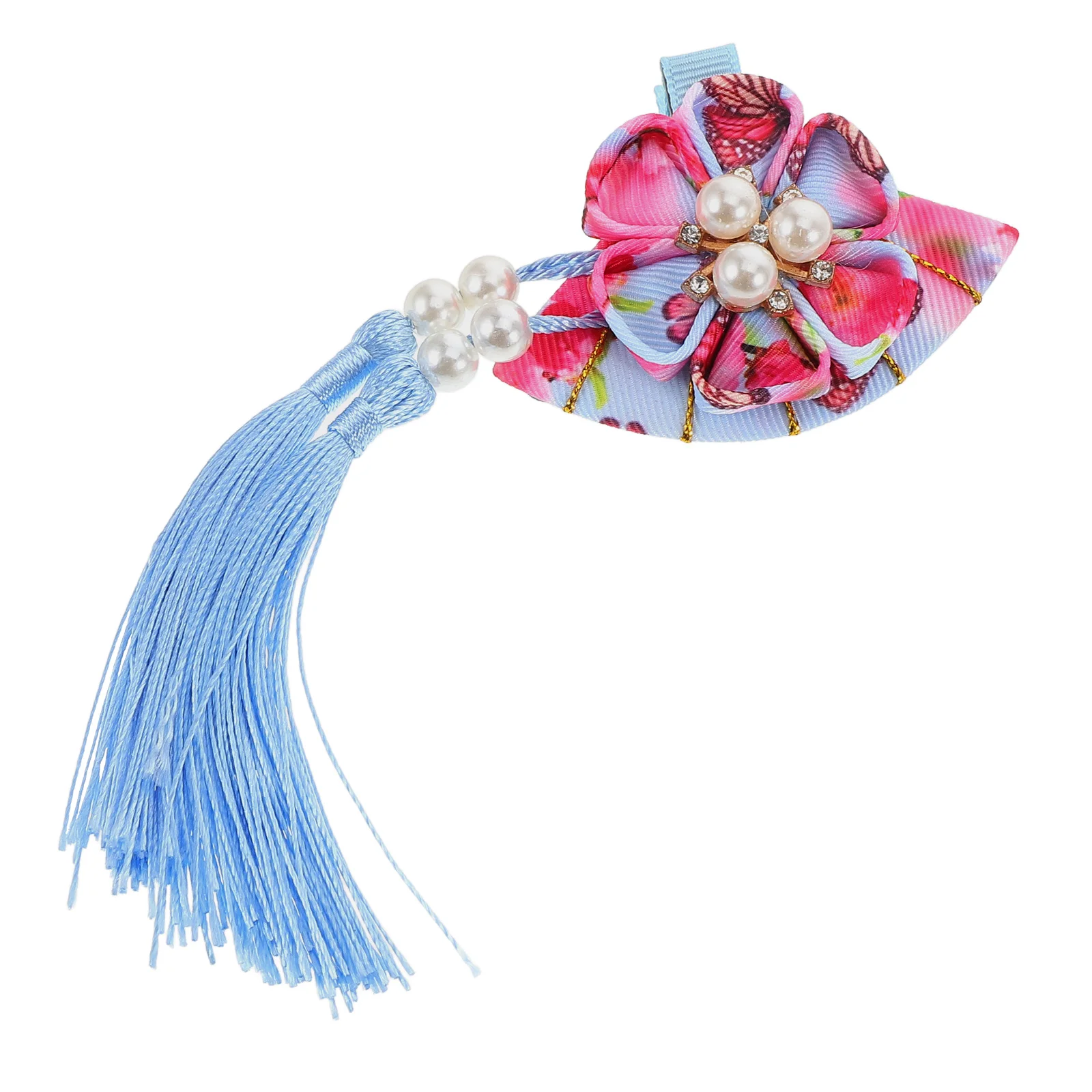 

Fan Hair Clip Japanese Style Tassel Hairpin for Women Girls Kimono Hair Decoration Japanese Hair Accessories