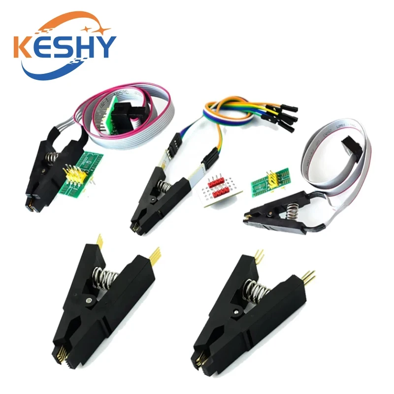 

Programmer Test clip SOP8 Eight-pin BIOS clip Wide and narrow body 8-pin universal clip Adapter clip IC Socket Burning chip clip