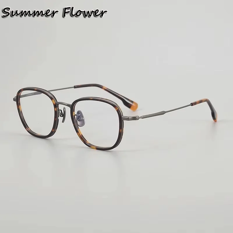 

Prescription Glasses Fashion Eyeglasses Frames Acetate Pure Titanium Progressive for Men Women Optical Eyewear Spectacle