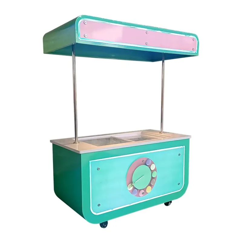 الآيس كريم تعويم رائجة البيع تصميم مخصص الغذاء الفريزر شاحنة التجارية المحمول مقطورة المصاصة عرض Sase العربة