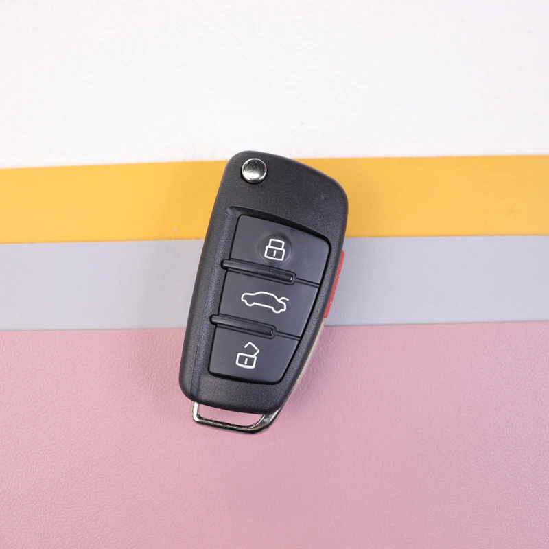 

Корпус для автомобильного ключа-пульта с 3 или 4 кнопками для Audi TT A2 A8 A6 A6L A4S5 C5 C6 B6 A4L A5 Q5 S RS Q7 B7 Q3 A3