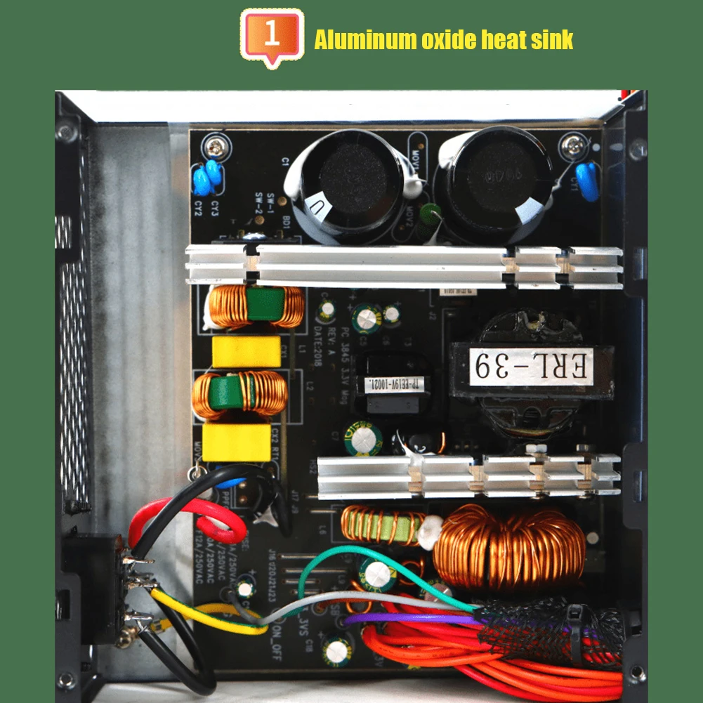 ATX وحدة PSU الألعاب الصامتة الكمبيوتر الطاقة وحدة المعالجة المركزية ميناء 2 4 + 4Pin وحدة امدادات الطاقة 6SATA بطاقة الرسومات 6 + 2Pin إلى 6 + 2Pin للكمبيوتر المكتبي