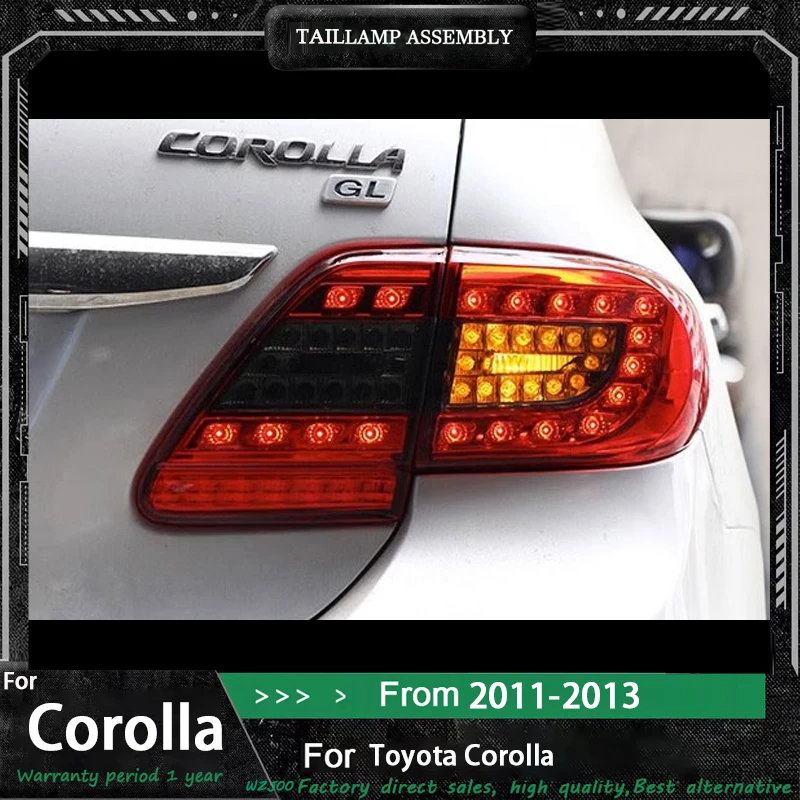 

Car Taillight Styling FOR Corolla 2011 2012 2013 Tail Light Modified DRL Rear Lamp Upgrade LED A Pair of Auto Tool Accessories