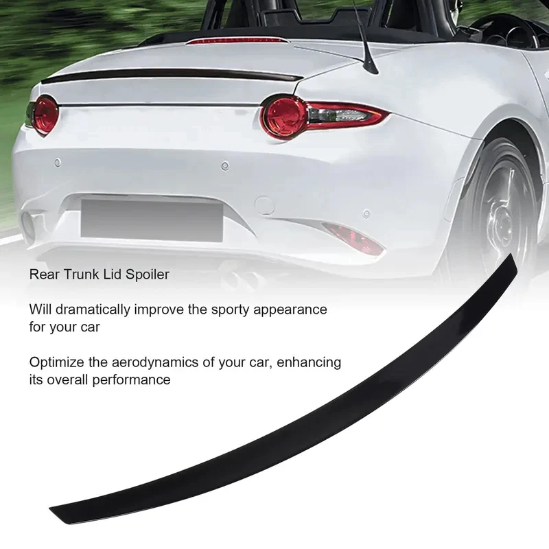 Car Rear Trunk Spoiler Wing Lip Improve Driving Stability Sporty Look Lightweight  MX-5 Miata ND 2016 to 2022