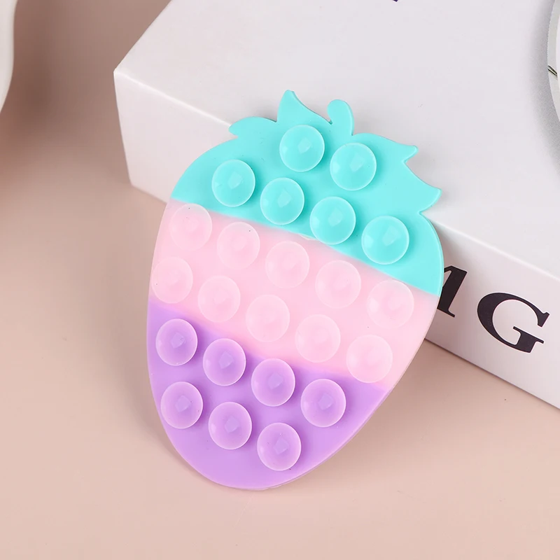 Uchwyt Samochodowy na Telefon z Przyssawką Truskawkową, Uniwersalny Podstawka do Telefonu, Przenośny Stojak na Telefon, Podkładka Mocująca do Nawigacji Samochodowej