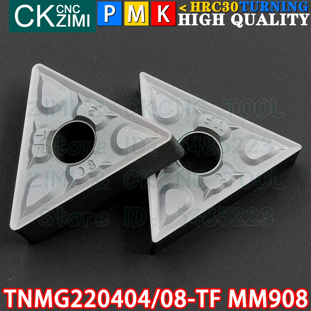 TNMG220404-TF MM908 TNMG220408-TF MM908 Hardmetalen wisselplaten Externe inwendige draaiwisselplaten Gereedschap TNMG2204 TNMG 2204 CNC metalen draaibank Snijgereedschap Timmergereedschappen