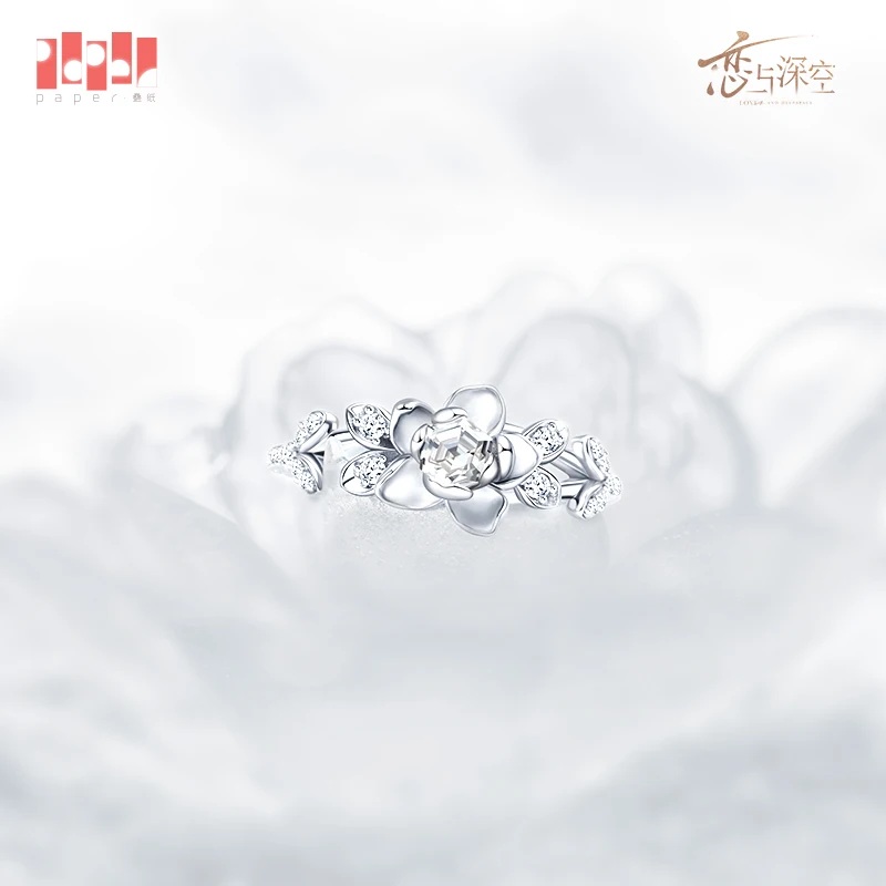 خاتم زين الأصلي الحب والعميق زين تأثيري حلي اكسسوارات تأثيري أنيمي لعبة فتاة النساء الذكور حلقة هدية الهالوين