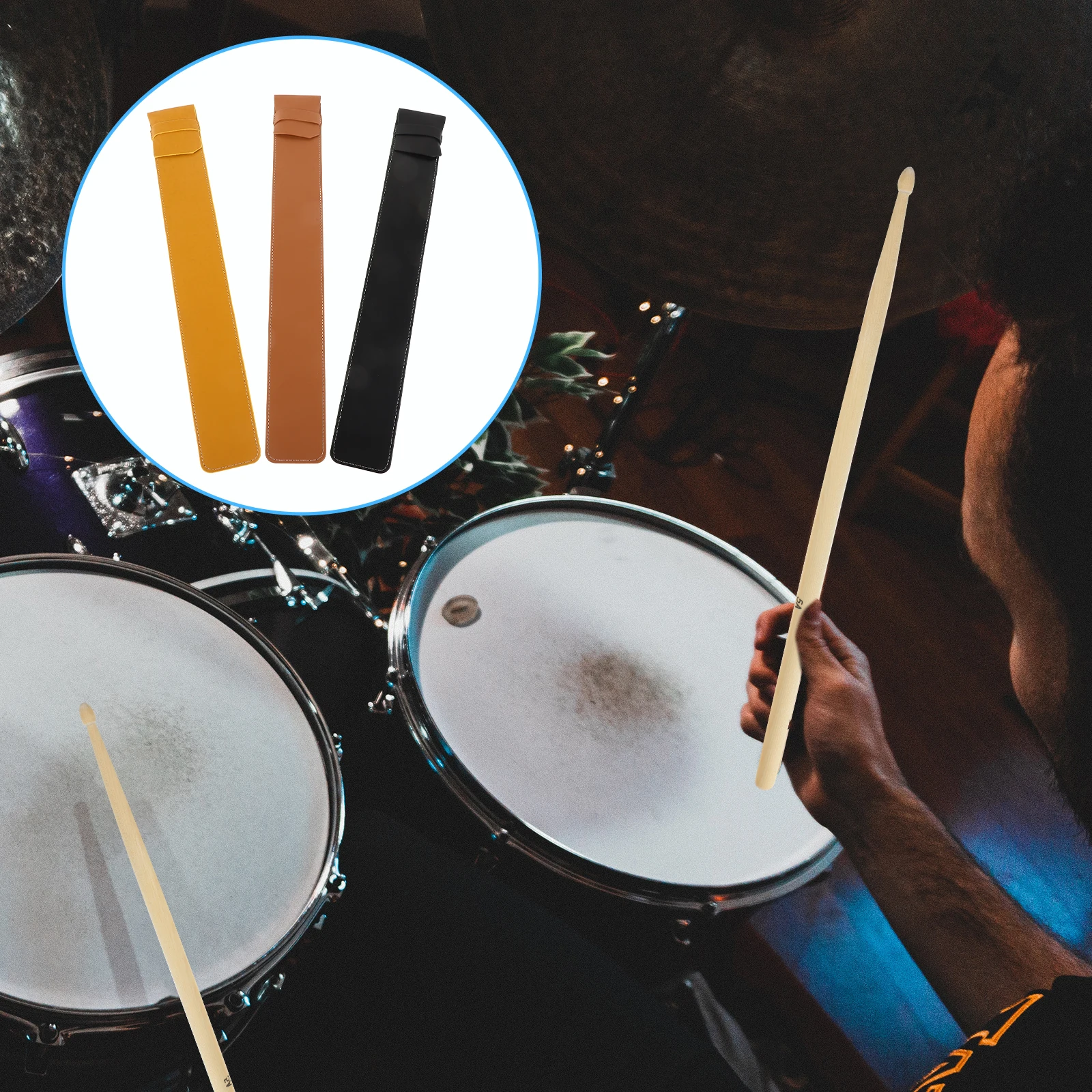 

Drum Stick Storage Bag Sticks Holder Wall Mount Case for Adults Drumming Carrying Handle Handbags