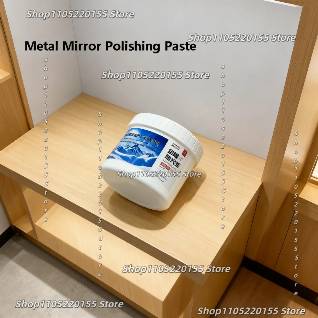 500g Metal Polishing Cream Paste Slurry for Aluminum Alloy Stainless Steel Mirror Polishing Grinding Rust Remover