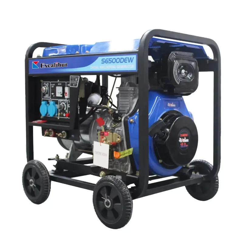 Modern 110 120 220 230 240V Diesel Generators 5KW 12V-8.3A DC Output Type Inverter Diesel Welding Generators