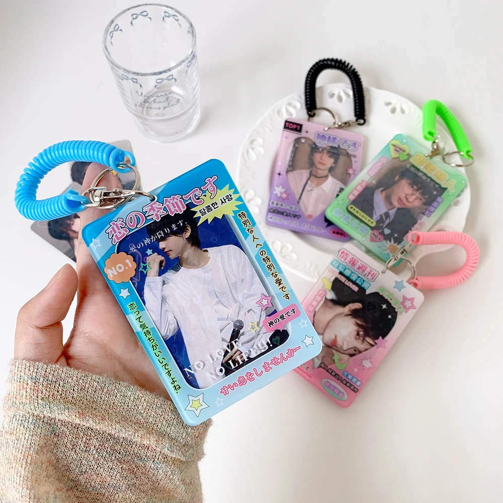 INS Style Arcryl Photo Card Holder Japanese Trendy Card Case for 3inch Photo K-Pop Idol Photo Goo Card Holder ID Card Protector