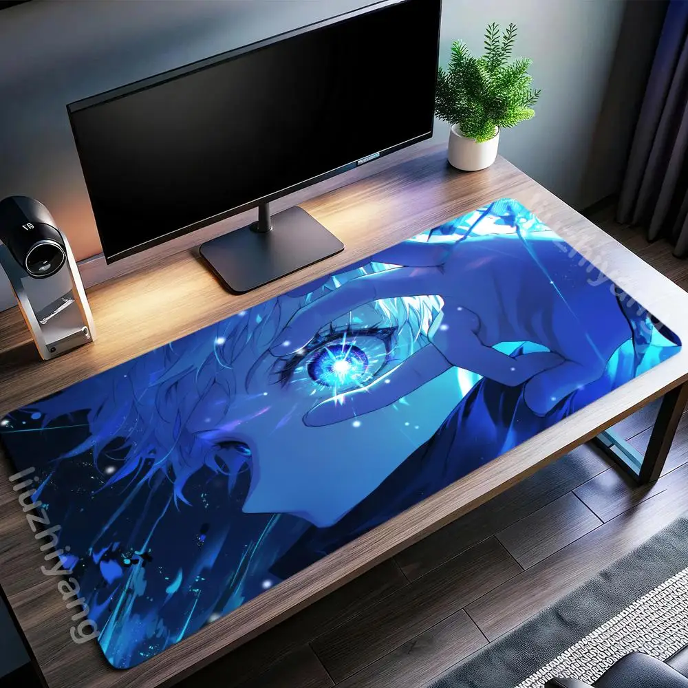 

Коврик для мыши с героями аниме, большой коврик для компьютерной офисной игры, настольные коврики XXL, резиновые противоскользящие коврики для игровой клавиатуры, длинные настольные коврики